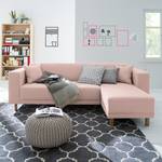 Ecksofa KiYDOO relax Webstoff Mauve - Longchair davorstehend rechts