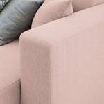 Ecksofa KiYDOO relax Webstoff Mauve - Longchair davorstehend rechts