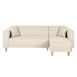 Ecksofa KiYDOO relax Webstoff Creme - Longchair davorstehend rechts