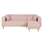 Ecksofa KiYDOO relax Webstoff Mauve - Longchair davorstehend rechts