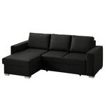 Ecksofa Latina (mit Schlaffunktion) Long Schwarz - Textil - 233 x 90 x 160 cm