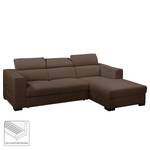 Ecksofa Lipley (mit Schlaffunktion) Webs Braun - Textil - 259 x 99 x 167 cm