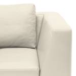 Ecksofa Madison I Echtleder Echtleder Neka: Creme - Breite: 255 cm - Ottomane davorstehend links