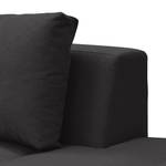 Ecksofa Madison I Webstoff Webstoff Anda II: Anthrazit - Breite: 255 cm - Ottomane davorstehend links