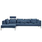 Ecksofa Madison I Webstoff Webstoff Anda II: Blau - Breite: 319 cm - Ottomane davorstehend links