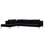 Ecksofa Madison I Webstoff Webstoff Saia: Anthrazit - Breite: 319 cm - Ottomane davorstehend links