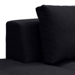 Ecksofa Madison I Webstoff Webstoff Saia: Anthrazit - Breite: 255 cm - Ottomane davorstehend links