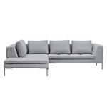 Ecksofa Madison I Webstoff Webstoff Saia: Hellgrau - Breite: 255 cm - Ottomane davorstehend links