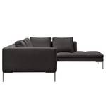 Ecksofa Madison I Webstoff Webstoff Anda II: Anthrazit - Breite: 319 cm - Ottomane davorstehend rechts