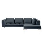 Ecksofa Madison I Webstoff Webstoff Anda II: Grau - Breite: 255 cm - Ottomane davorstehend rechts