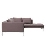 Ecksofa Madison I Webstoff Webstoff Milan: Grau-Braun - Breite: 255 cm - Ottomane davorstehend rechts