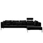 Ecksofa Madison I Webstoff Webstoff Saia: Anthrazit - Breite: 319 cm - Ottomane davorstehend rechts