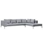 Ecksofa Madison I Webstoff Webstoff Saia: Hellgrau - Breite: 319 cm - Ottomane davorstehend rechts