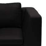 Ecksofa Madison II Echtleder Echtleder Neka: Schwarz - Breite: 238 cm - Ecke davorstehend links