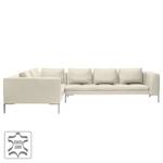 Ecksofa Madison II Echtleder Echtleder Neka: Creme - Breite: 319 cm - Ecke davorstehend links