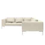 Ecksofa Madison II Echtleder Echtleder Neka: Creme - Breite: 319 cm - Ecke davorstehend links