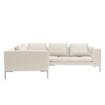 Ecksofa Madison II Echtleder Echtleder Neka: Creme - Breite: 238 cm - Ecke davorstehend rechts