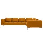 Ecksofa Madison II Echtleder Echtleder Neka: Cognac - Breite: 319 cm - Ecke davorstehend rechts