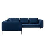 Ecksofa Madison II Webstoff Webstoff Anda II: Blau - Breite: 238 cm - Ecke davorstehend links