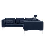 Ecksofa Madison II Webstoff Webstoff Milan: Dunkelblau - Breite: 238 cm - Ecke davorstehend links