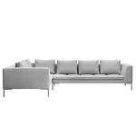 Ecksofa Madison II Webstoff Webstoff Anda II: Silber - Breite: 319 cm - Ecke davorstehend links