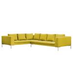 Ecksofa Madison II Webstoff Webstoff Milan: Gelb - Breite: 319 cm - Ecke davorstehend links