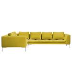 Ecksofa Madison II Webstoff Webstoff Milan: Gelb - Breite: 319 cm - Ecke davorstehend links