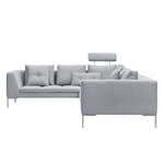 Ecksofa Madison II Webstoff Webstoff Milan: Hellgrau - Breite: 319 cm - Ecke davorstehend links