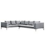 Ecksofa Madison II Webstoff Webstoff Saia: Hellgrau - Breite: 319 cm - Ecke davorstehend links