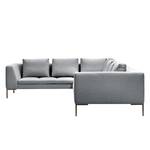 Ecksofa Madison II Webstoff Webstoff Saia: Hellgrau - Breite: 319 cm - Ecke davorstehend links