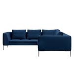 Ecksofa Madison II Webstoff Webstoff Anda II: Blau - Breite: 238 cm - Ecke davorstehend rechts