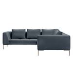 Ecksofa Madison II Webstoff Webstoff Anda II: Grau - Breite: 238 cm - Ecke davorstehend rechts