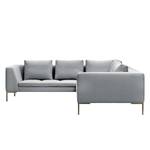 Ecksofa Madison II Webstoff Webstoff Saia: Hellgrau - Breite: 238 cm - Ecke davorstehend rechts