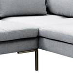 Ecksofa Madison II Webstoff Webstoff Saia: Hellgrau - Breite: 238 cm - Ecke davorstehend rechts