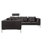 Ecksofa Madison II Webstoff Webstoff Anda II: Anthrazit - Breite: 319 cm - Ecke davorstehend rechts