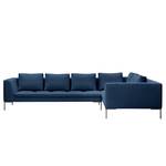 Ecksofa Madison II Webstoff Webstoff Anda II: Blau - Breite: 319 cm - Ecke davorstehend rechts