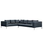 Ecksofa Madison II Webstoff Webstoff Anda II: Grau - Breite: 319 cm - Ecke davorstehend rechts