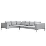 Ecksofa Madison II Webstoff Webstoff Anda II: Silber - Breite: 319 cm - Ecke davorstehend rechts