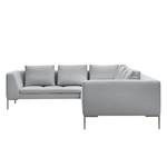 Ecksofa Madison II Webstoff Webstoff Anda II: Silber - Breite: 319 cm - Ecke davorstehend rechts