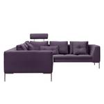 Ecksofa Madison II Webstoff Webstoff Anda II: Violett - Breite: 319 cm - Ecke davorstehend rechts