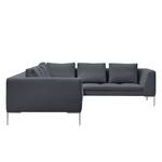 Ecksofa Madison II Webstoff Webstoff Milan: Anthrazit - Breite: 319 cm - Ecke davorstehend rechts