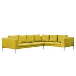 Ecksofa Madison II Webstoff Webstoff Milan: Gelb - Breite: 319 cm - Ecke davorstehend rechts