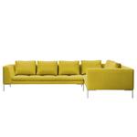 Ecksofa Madison II Webstoff Webstoff Milan: Gelb - Breite: 319 cm - Ecke davorstehend rechts