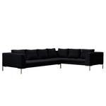 Ecksofa Madison II Webstoff Webstoff Saia: Anthrazit - Breite: 319 cm - Ecke davorstehend rechts