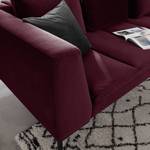 Ecksofa MADISON mit Rundecke XL Samt - Samt Shyla: Aubergine - Ecke davorstehend rechts