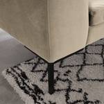 Ecksofa MADISON mit Rundecke XL Samt - Samt Shyla: Beige - Ecke davorstehend rechts