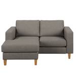 Ecksofa MAISON 1-Sitzer mit Longchair Webstoff Inas: Cubanit - Longchair davorstehend links