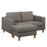 Ecksofa MAISON 1-Sitzer mit Longchair Webstoff Inas: Cubanit - Longchair davorstehend links