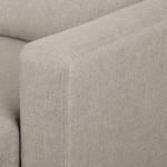 Ecksofa MAISON 1-Sitzer mit Longchair Webstof - Webstoff Inas: Cappuccino - Longchair davorstehend links