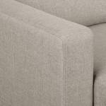 Ecksofa MAISON 1-Sitzer mit Longchair Webstoff - Webstoff Inas: Cappuccino - Longchair davorstehend rechts